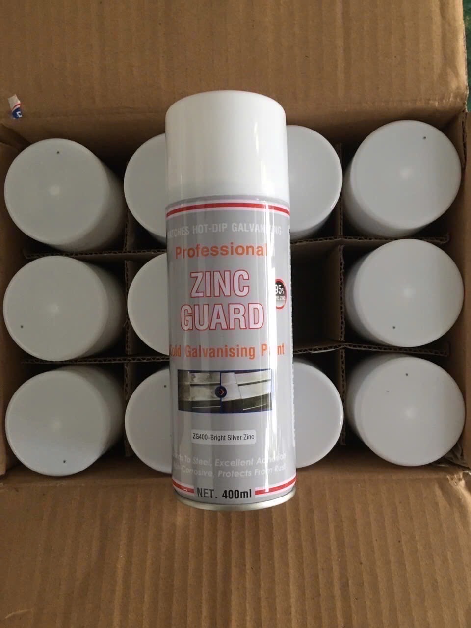 Sơn Mạ Kẽm Lạnh ZG400 (Úc): 95% Kẽm, Chống Rỉ Sét Cực Mạnh